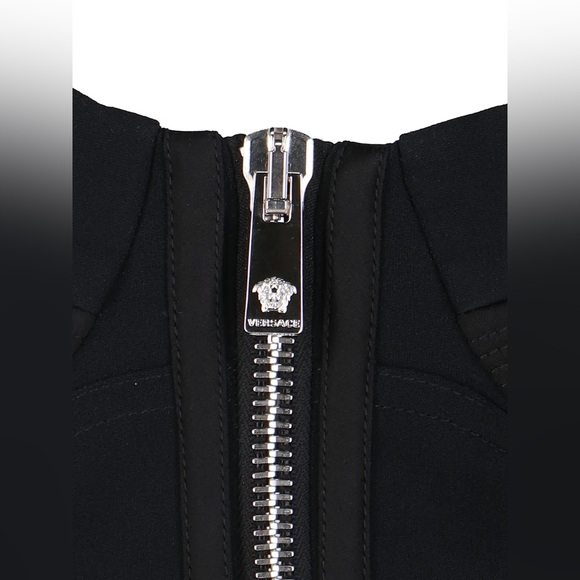 BNWT Versace Zip-Up Cropped Bustier Top! - Picture 4 of 5